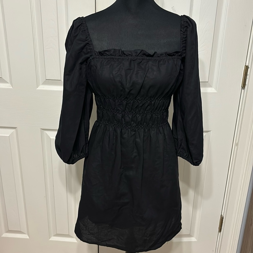 Charlie Holiday Boheme Smocked Mini Dress
